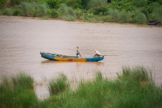 fishermen, india, water, fishing, boat, river, godavari, grass, nature, mohan, nannapaneni, godavari, godavari, godavari, godavari, godavari